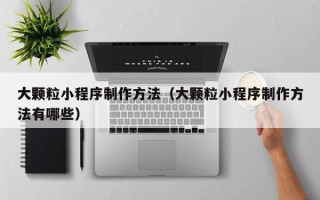 长沙大颗粒小程序制作方法（大颗粒小程序制作方法有哪些）